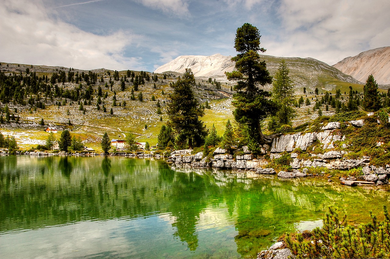 Dolomitai, Fanai, Kraštovaizdis, Kalnai, Rokas, Alpių, Žygiai, South Tyrol, Vasara, Debesys