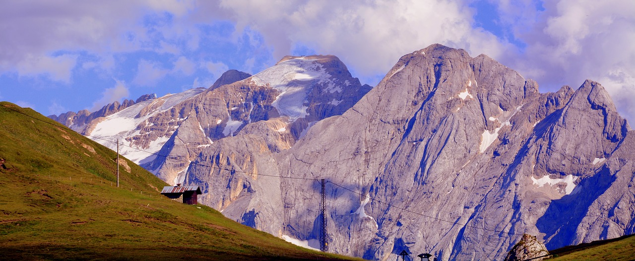 Dolomitai, Marmolada, Ledynas, Kraštovaizdis, Italy, Prato, Debesys, Dangus, Nemokamos Nuotraukos,  Nemokama Licenzija