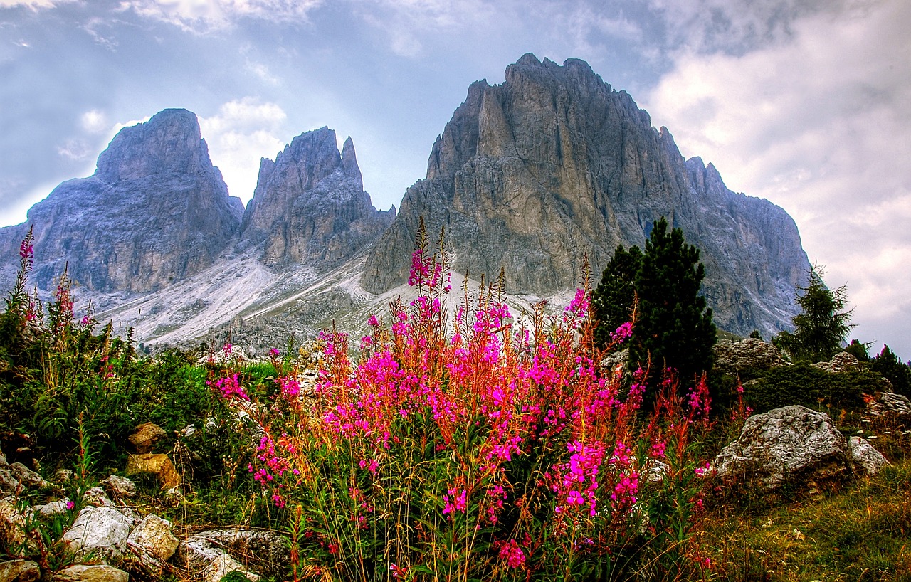 Dolomitai, Kalnai, Italy, South Tyrol, Alpių, Val Gardena, Vaizdas, Gamta, Kraštovaizdis, Rokas