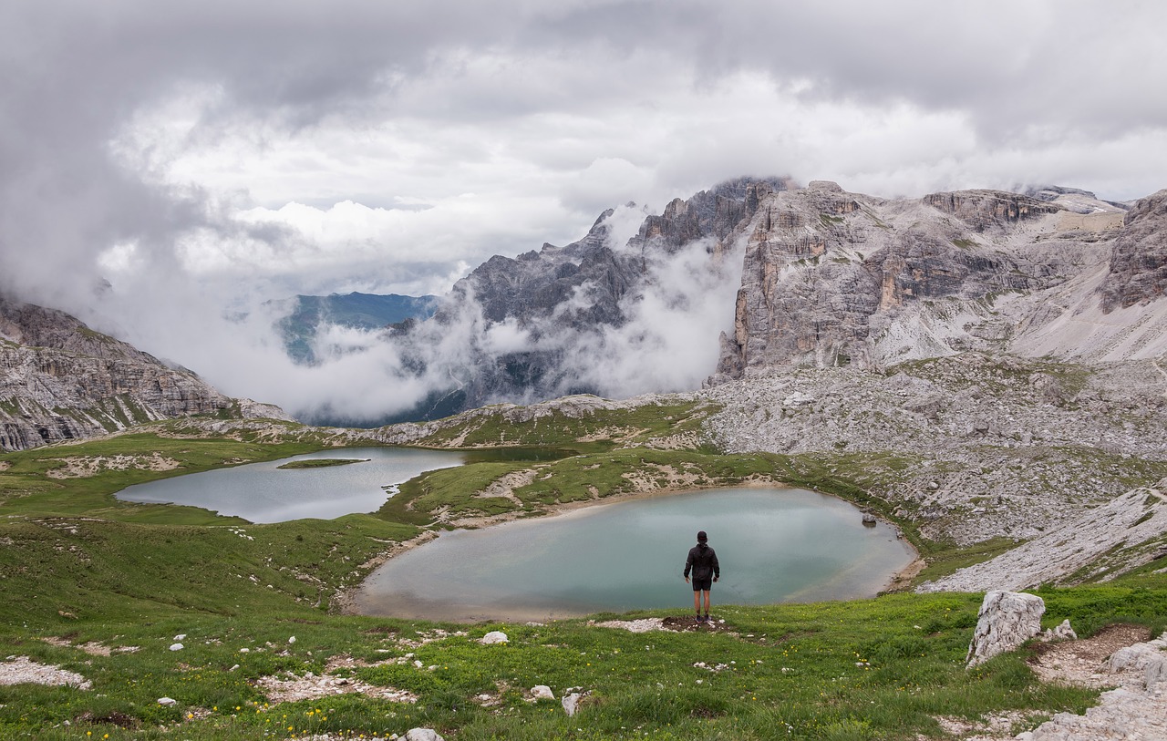 Dolomitai, Keliautojas, Kraštovaizdis, Rokas, Mergaitė, Italy, Žygiai, Alpės, Gamta, Kalnas