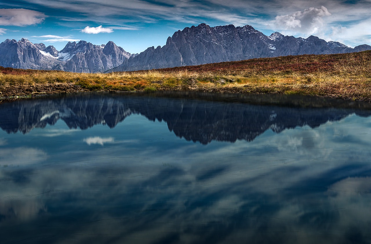 Dolomitai, Bergsee, Kraštovaizdis, Veidrodis, Dangus, Vanduo, Gamta, Nuotaika, Nemokamos Nuotraukos,  Nemokama Licenzija