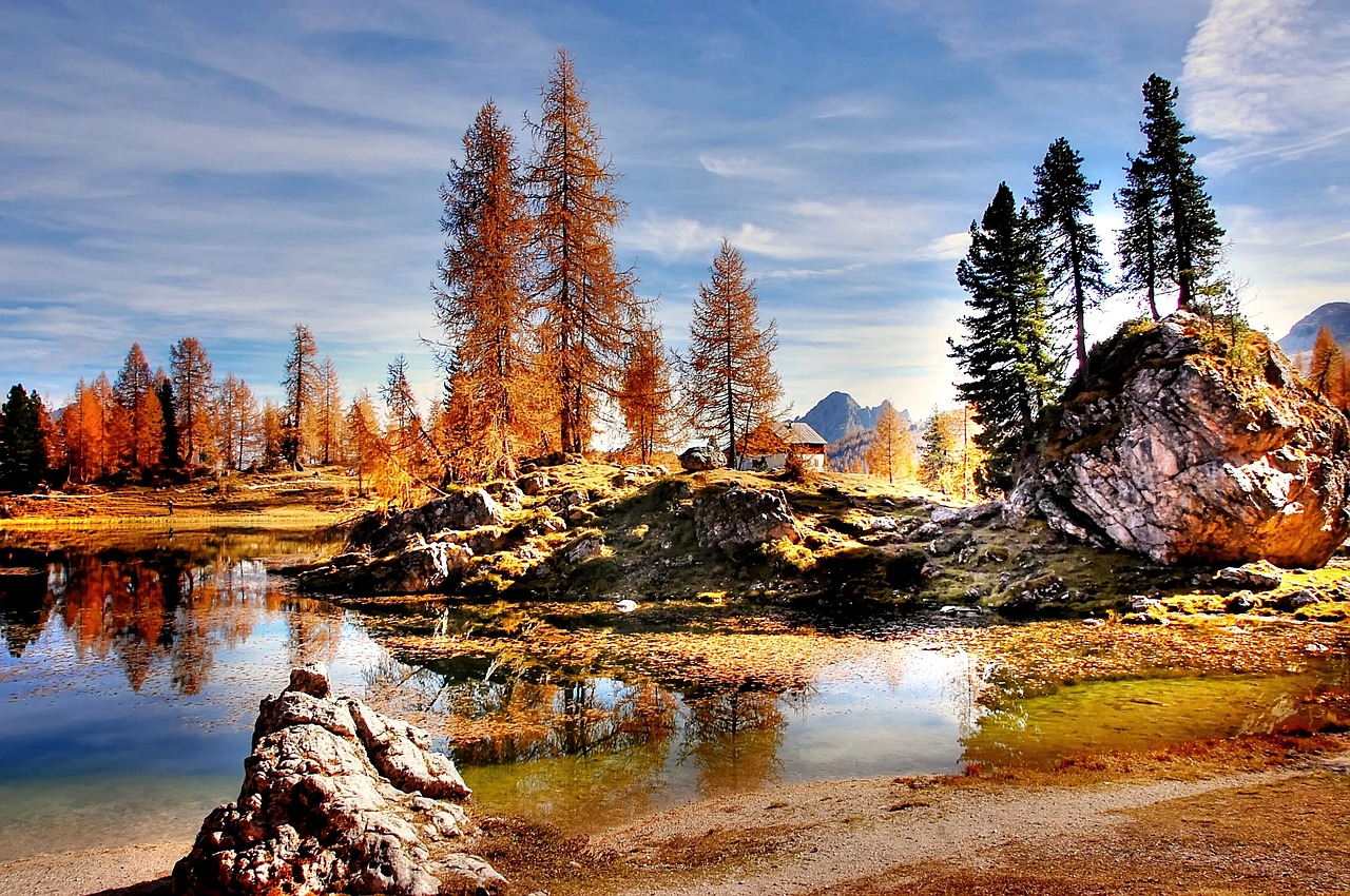 Dolomitai, Kalnai, Italy, Alpių, Vaizdas, Gamta, Ežeras, Kraštovaizdis, Rokas, Alpių Panorama