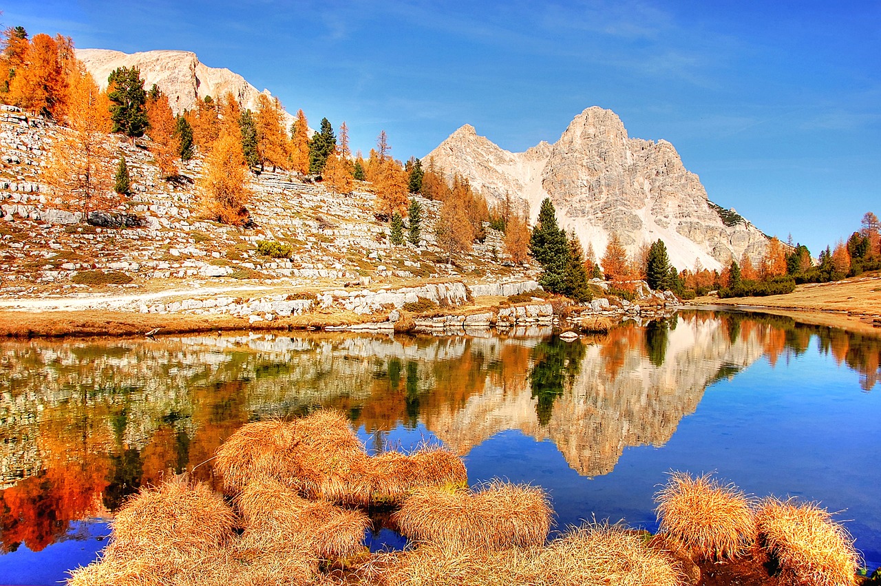 Dolomitai, Kalnai, Italy, South Tyrol, Alpių, Vaizdas, Gamta, Ežeras, Kraštovaizdis, Rokas