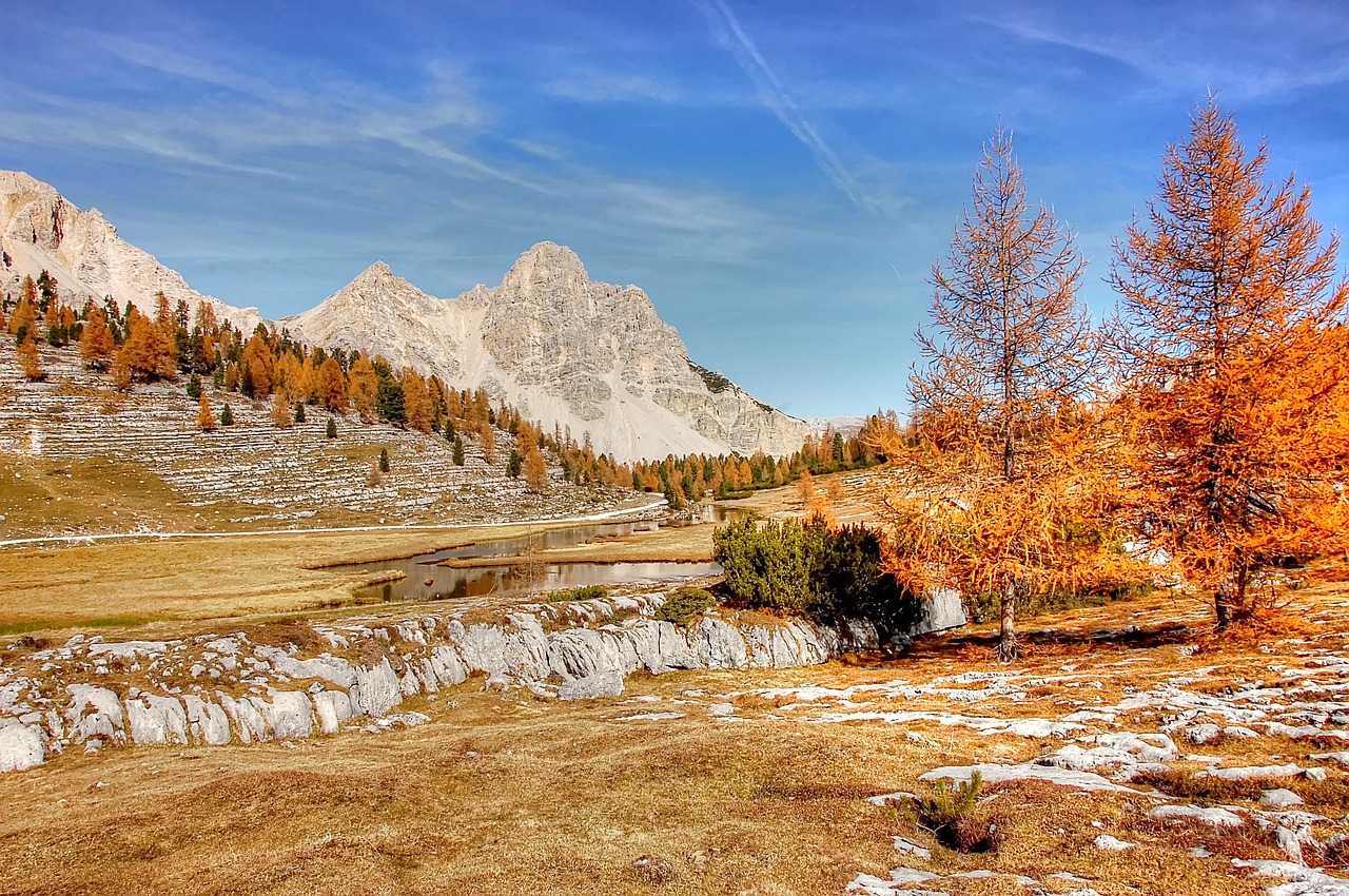 Dolomitai, Kalnai, Fanai, Italy, South Tyrol, Alpių, Val Gardena, Vaizdas, Gamta, Ežeras