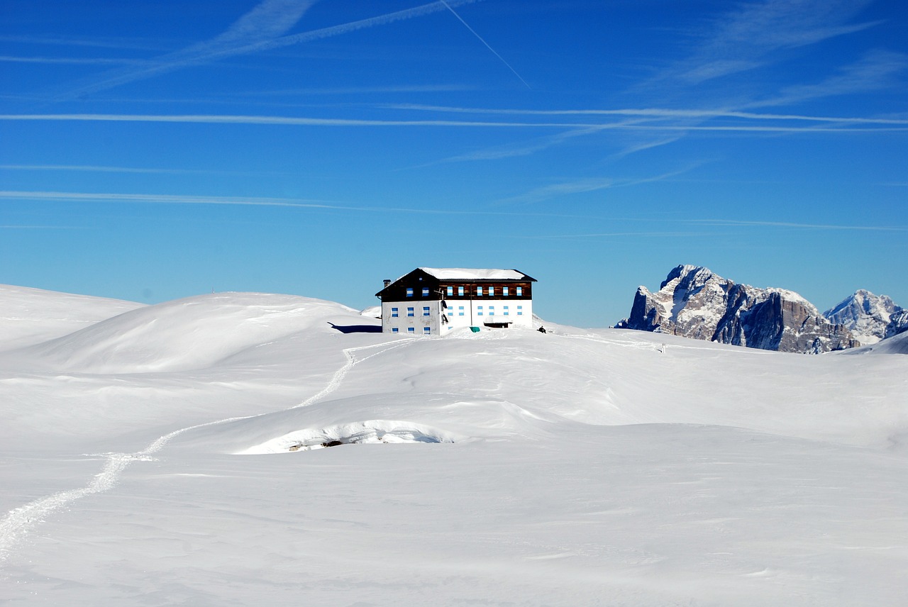 Dolomitai, Prieglobstis, Sniegas, Žiema, Kalnas, Šaltas, Kraštovaizdis, Alpės, Italy, Veneto