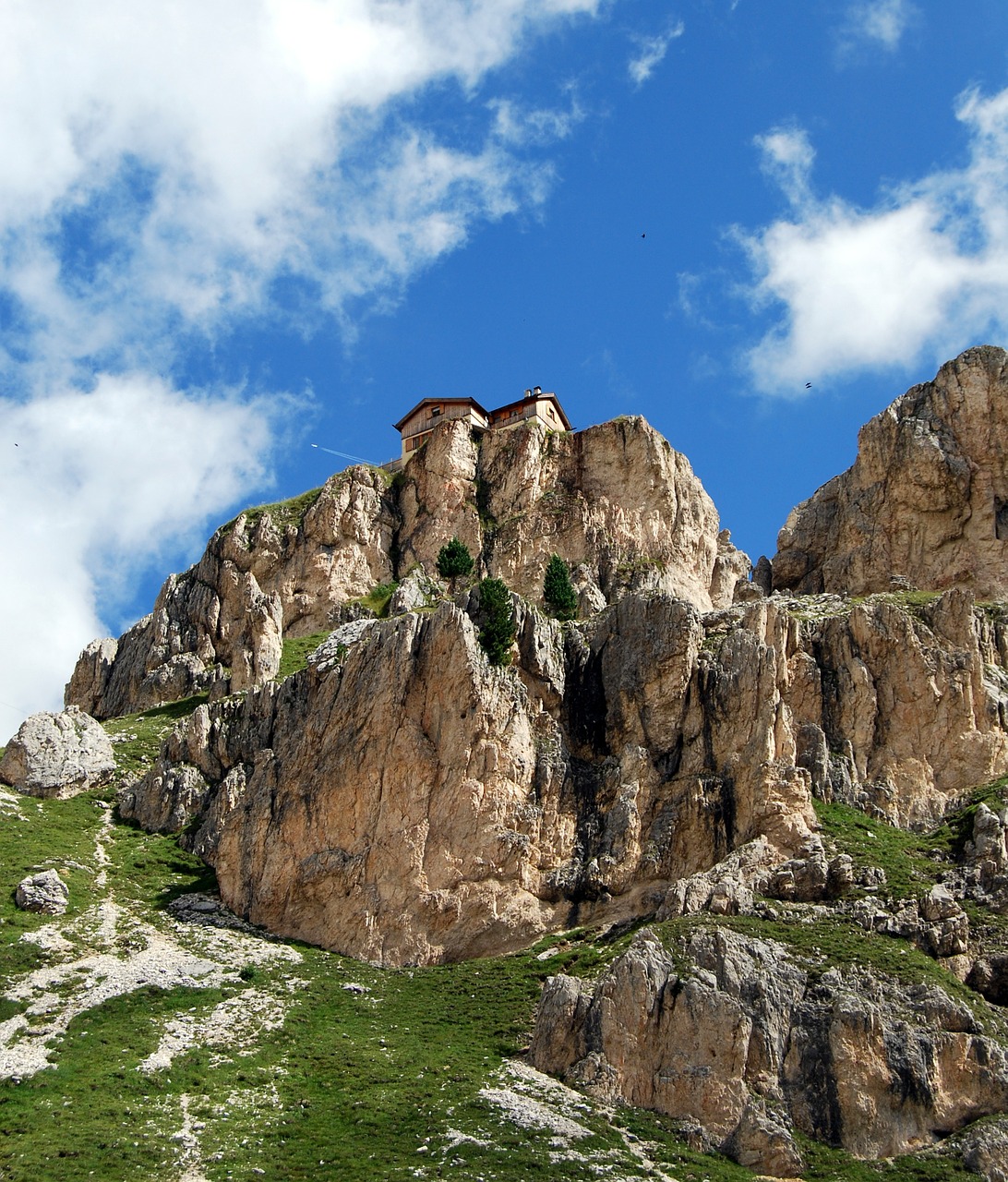 Dolomitai, Deadbolt, Kalnai, Italy, Prieglobstis, Dangus, Debesys, Trentinas, Viršuje, Vajolet
