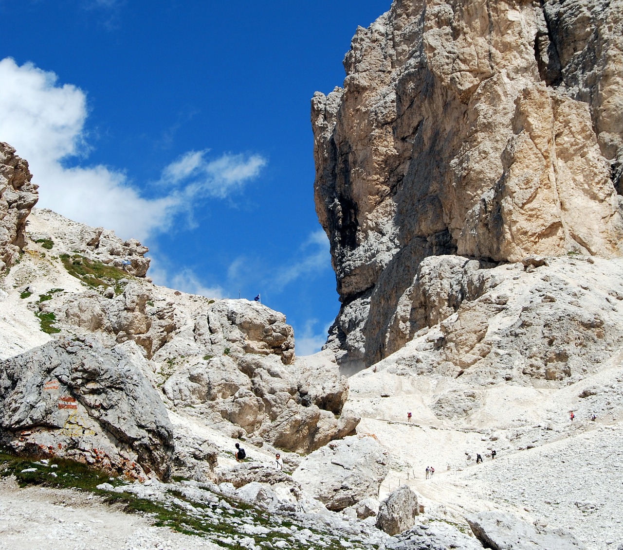 Dolomitai, Žygiai, Deadbolt, Takas, Kalnas, Dangus, Debesis, Trentinas, Italy, Vajolet