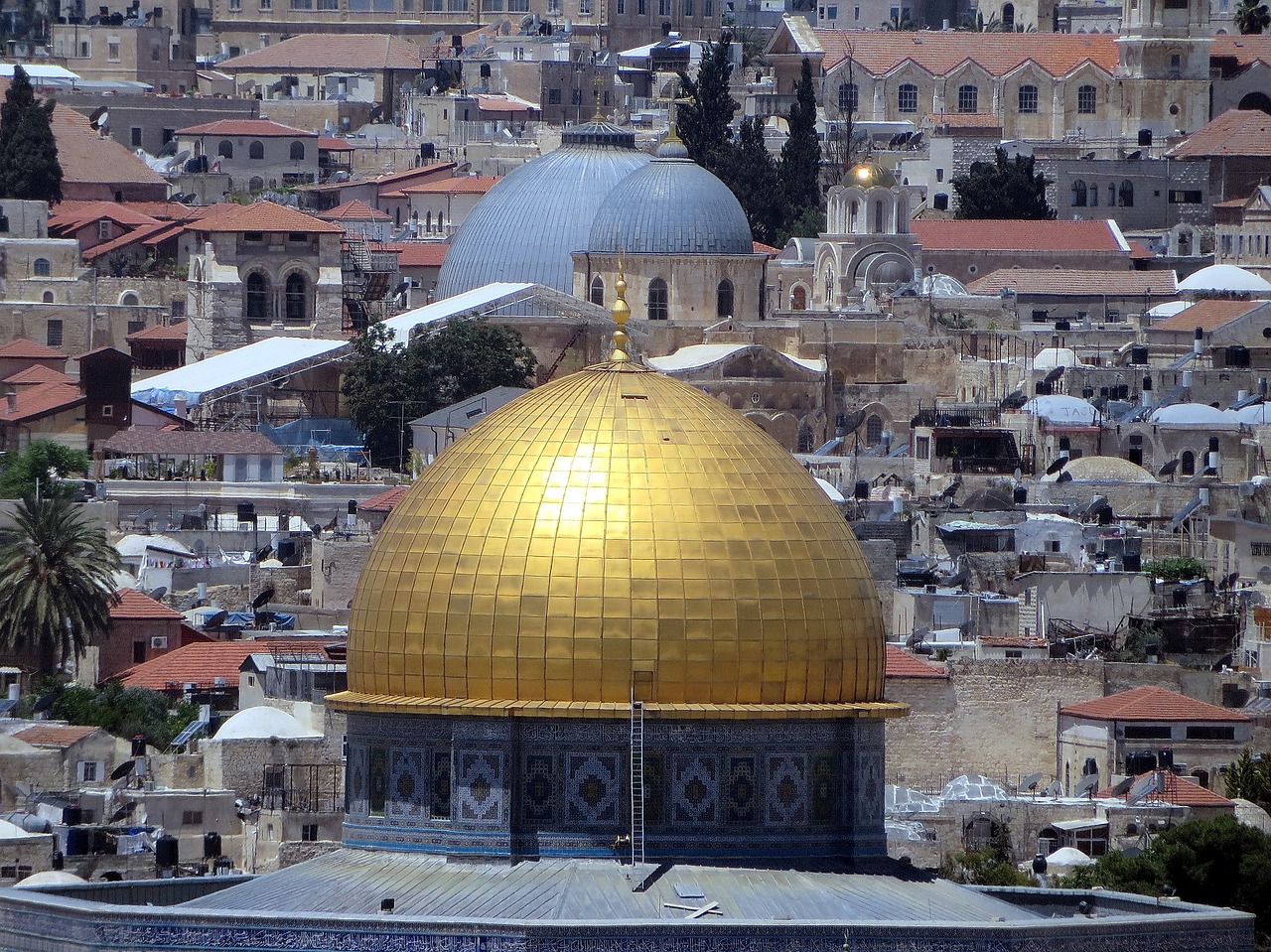Kupolas Ant Uolos, Šventoji Kapas, Jeruzalė, Izraelis, Palestinas, Kupolas, Kelionė, Religija, Orientyras, Architektūra