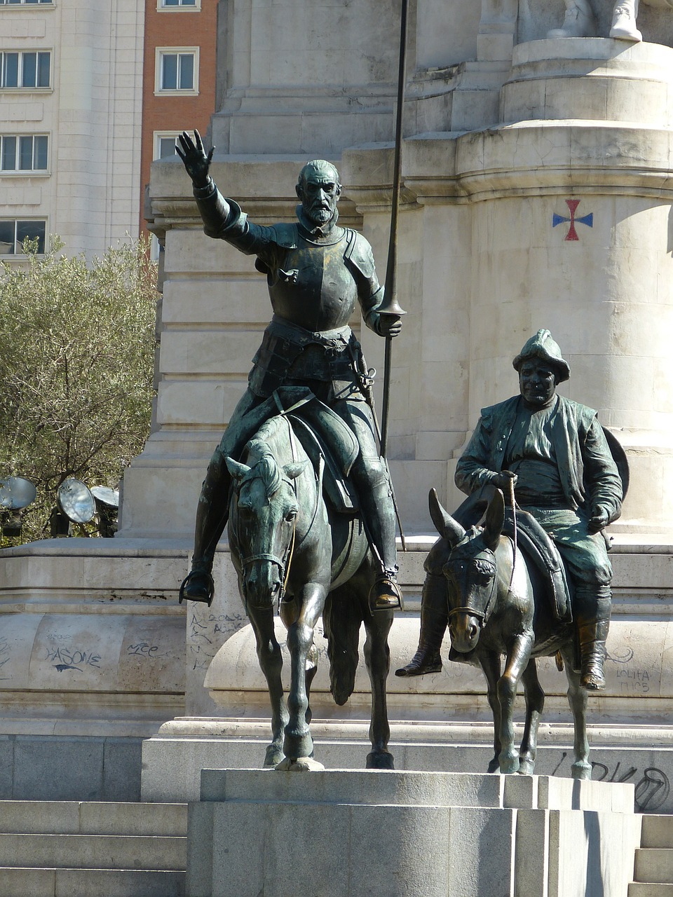 Don Quixote, Riteris, Madride, Ispanija, Kastilija, Miguel De Cervantes, Paminklas, Cervantes, Statula, La Mancha