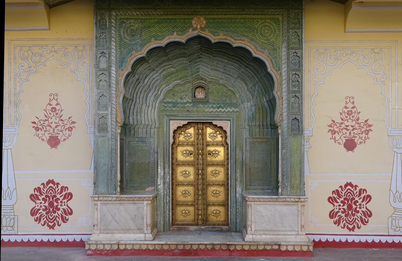 Durys, Rūmai, Rajasthan, Indija, Auksas, Istoriškai, Pastatas, Nemokamos Nuotraukos,  Nemokama Licenzija