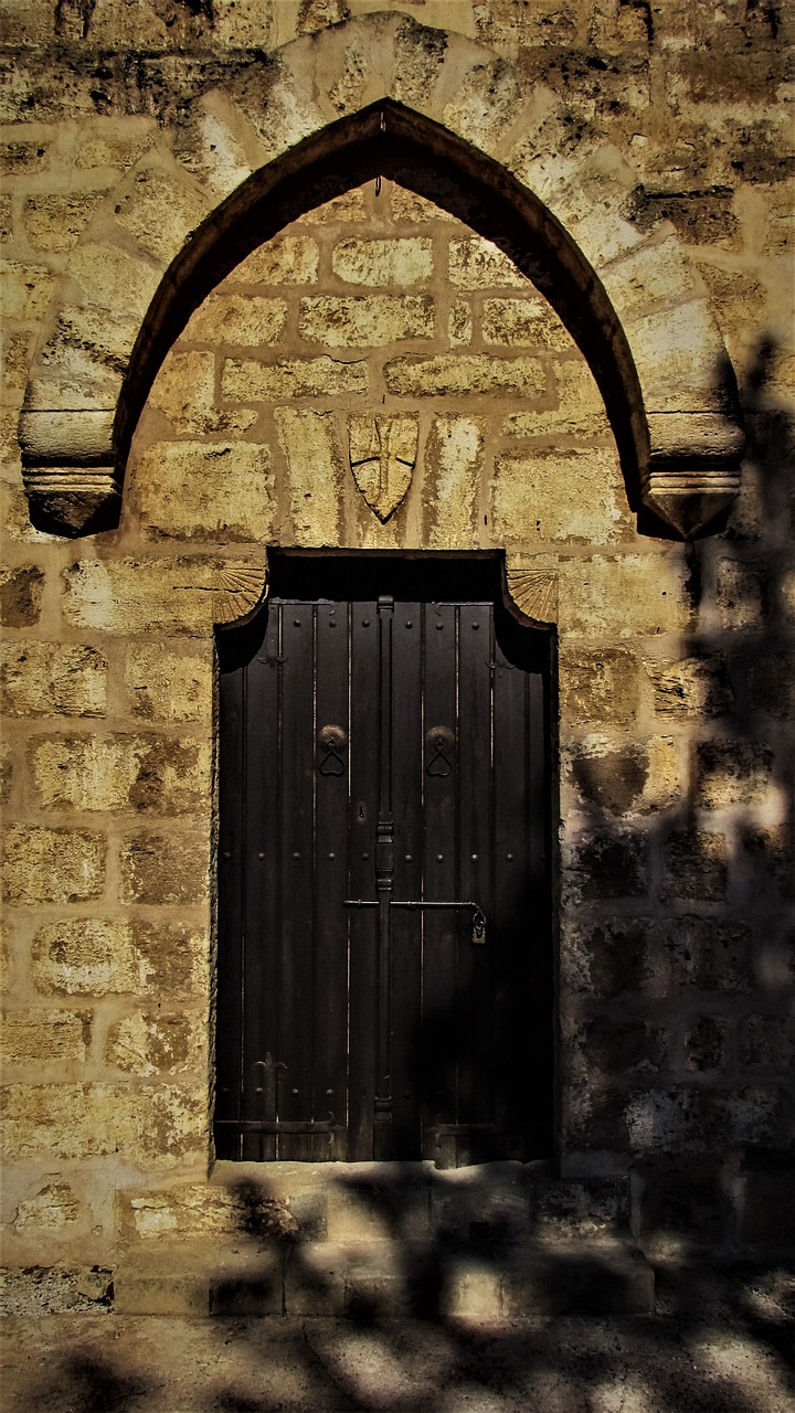 Durys, Įėjimas, Bažnyčia, Ortodoksas, Religija, Architektūra, Krikščionybė, Senas, Eksterjeras, Ayios Georgios Teratsiotis