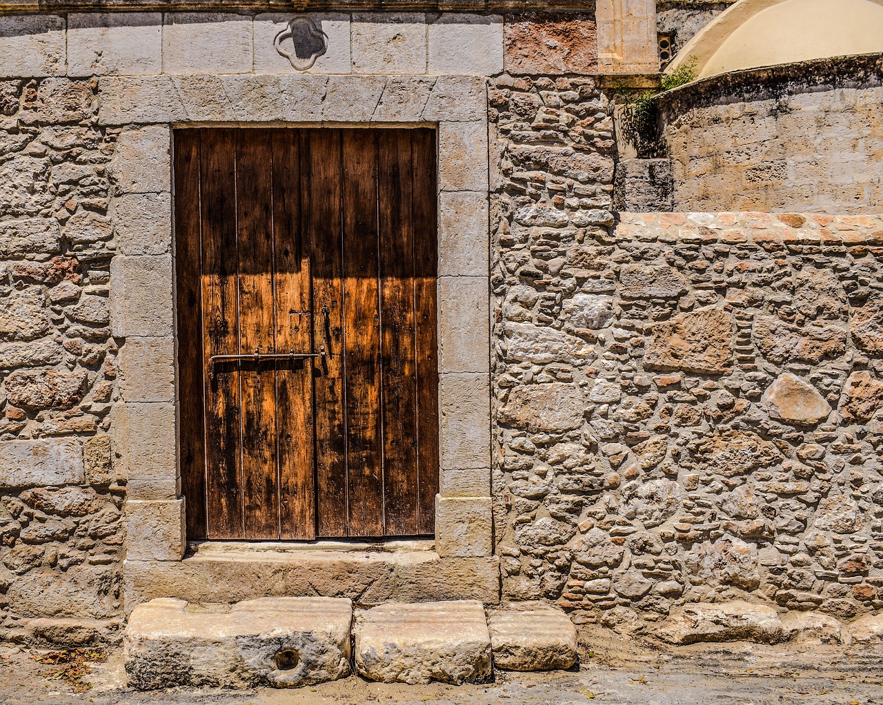 Durys, Medinis, Siena, Įėjimas, Kiemas, Bažnyčia, Architektūra, Akmuo, Sotira, Kipras