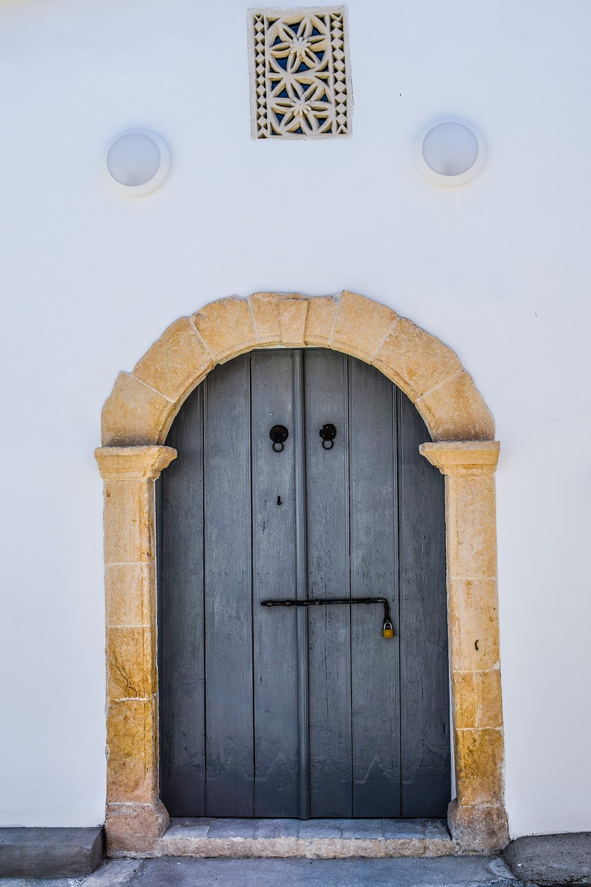 Durys, Transom Langas, Tradicinis, Architektūra, Įėjimas, Vartai, Namas, Kaimas, Athienou, Kipras