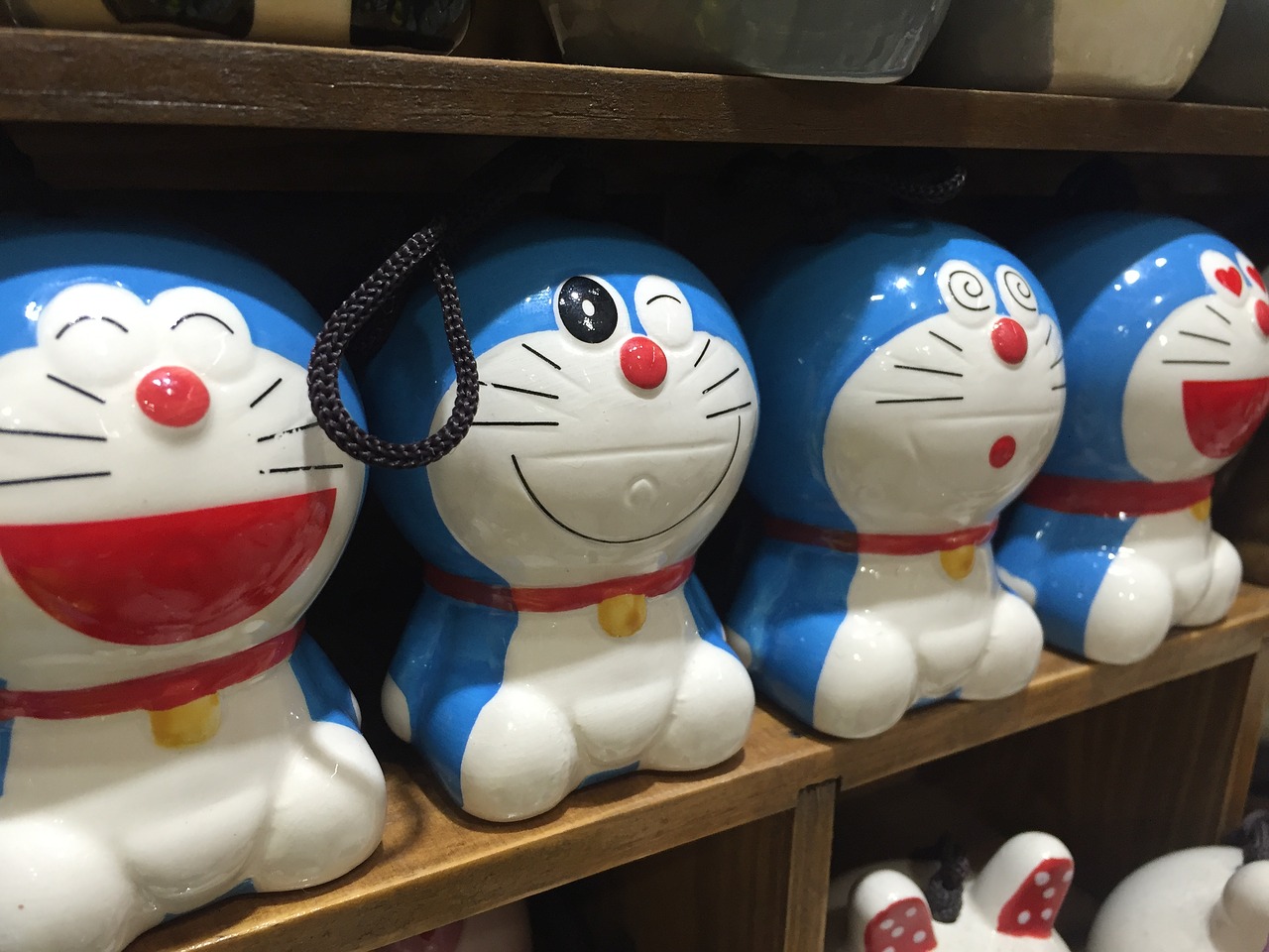 Doraemon, Manga, Telefono Pakabukai, Žaislai, Lentyna, Wink, Juokiasi, Japanese, Nemokamos Nuotraukos,  Nemokama Licenzija