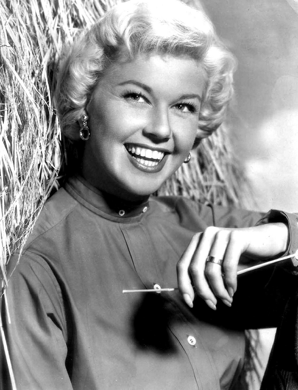 Doris Day, Aktorė, Vintage, Filmai, Kino Filmai, Vienspalvis, Juoda Ir Balta, Nuotraukos, Kinas, Holivudas