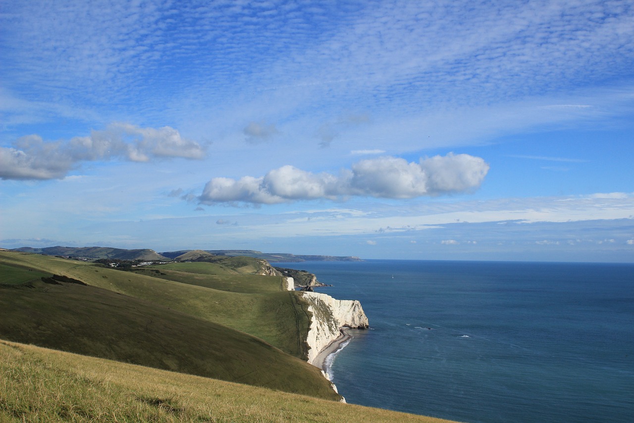 Dorset, Jurassic, Kranto, Panorama, Uolos, Kraštovaizdis, Nemokamos Nuotraukos,  Nemokama Licenzija