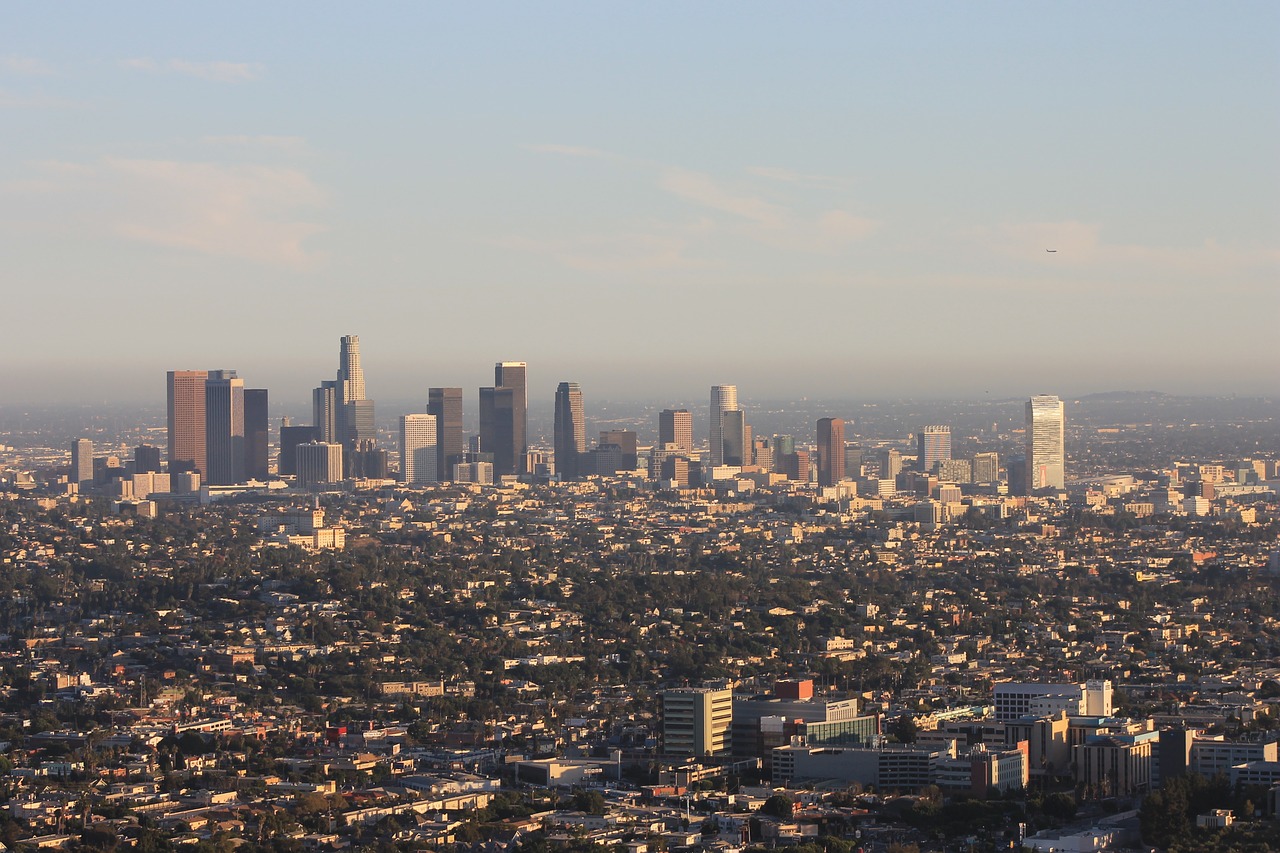 Downtown Los Angeles, Pic Iš Dangaus, Los Andželas, Nemokamos Nuotraukos,  Nemokama Licenzija
