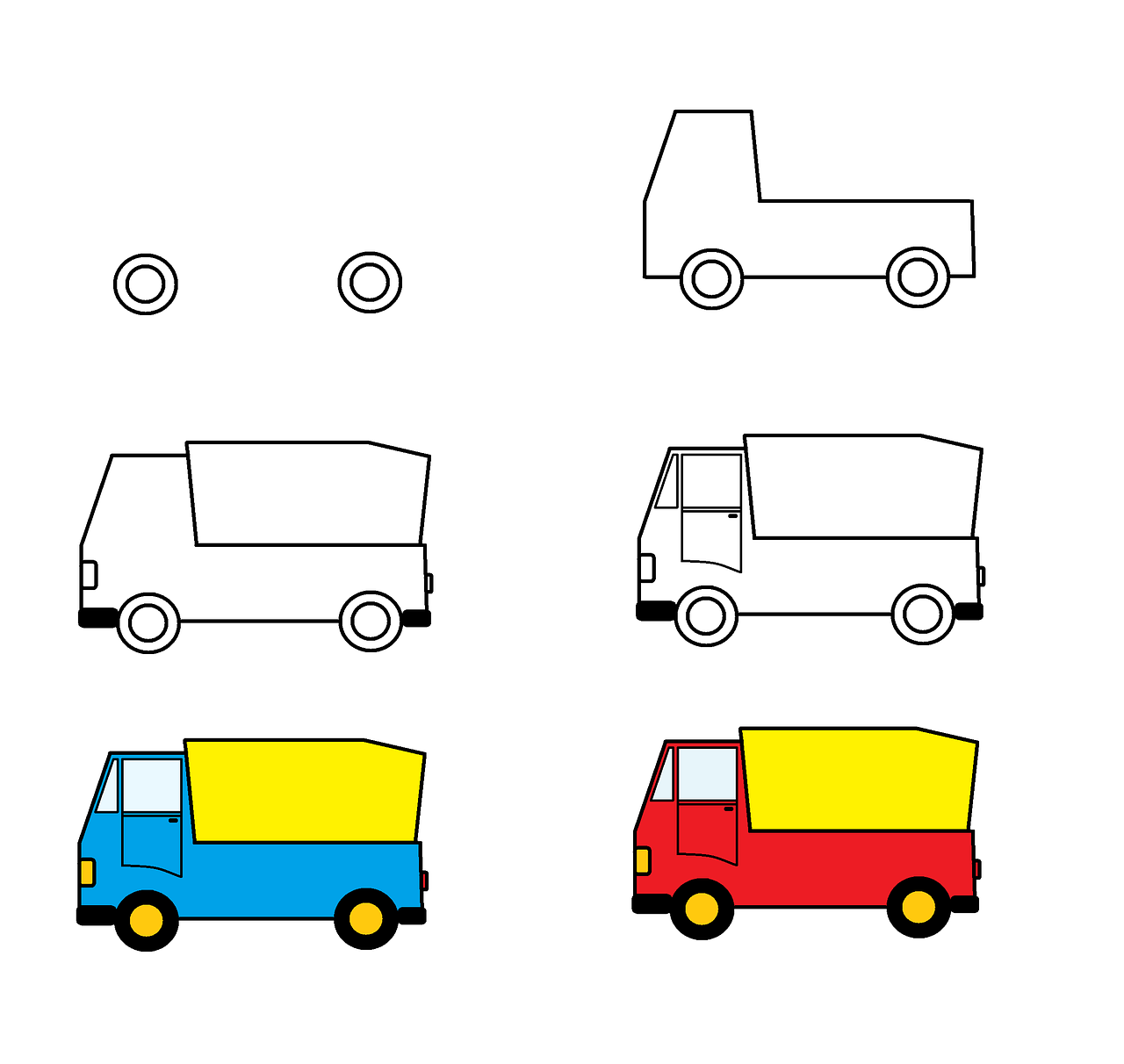 Piešimas, Sunkvežimis, Automobilis, Kūrybingas, Nemokamos Nuotraukos,  Nemokama Licenzija