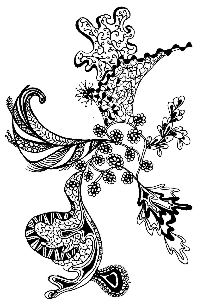 Piešimas,  Zentangle,  Doedel,  Juoda Balta, Nemokamos Nuotraukos,  Nemokama Licenzija