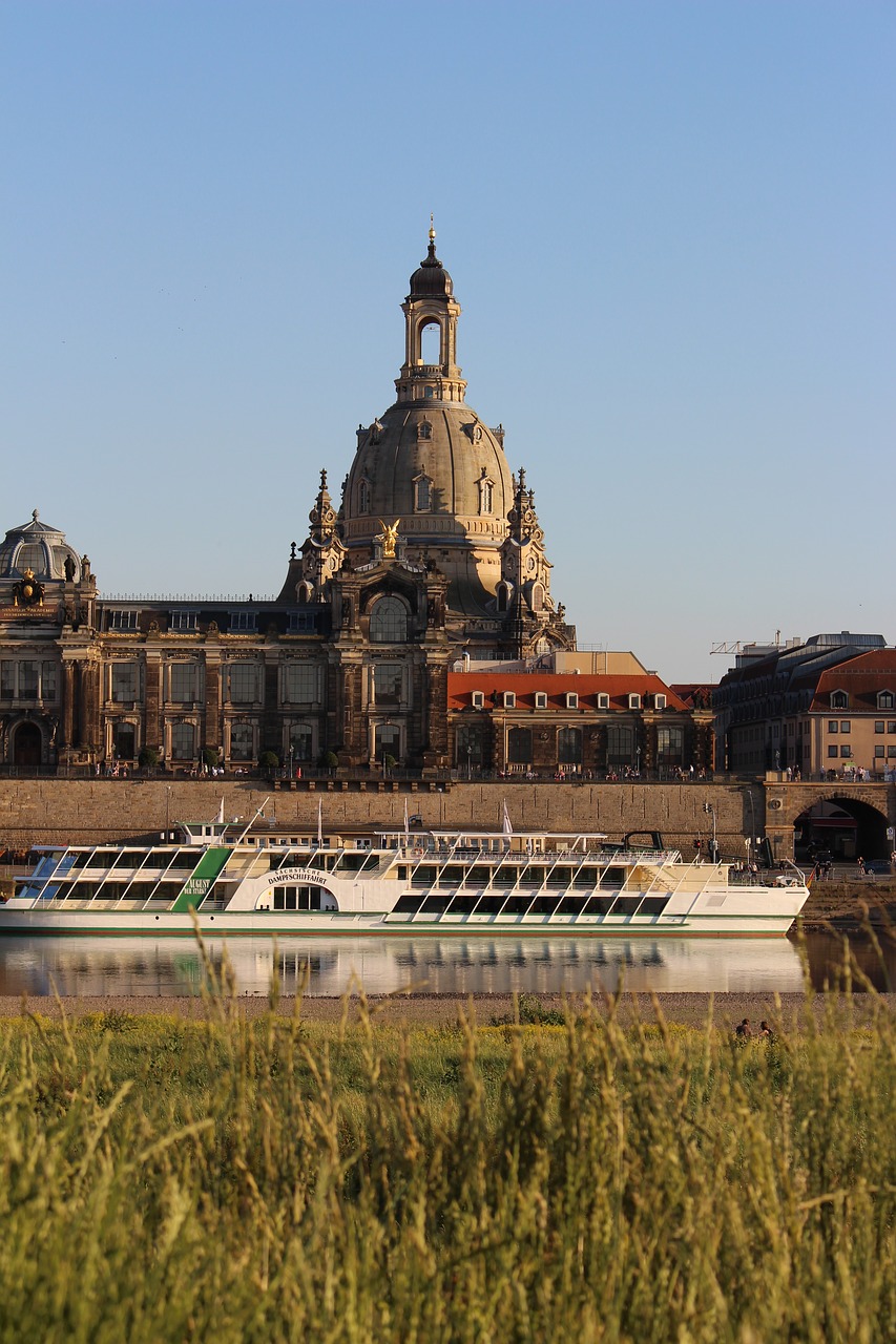 Drezdenas, Elbe, Žolė, Saulė, Diena, Frauenkirche, Nemokamos Nuotraukos,  Nemokama Licenzija