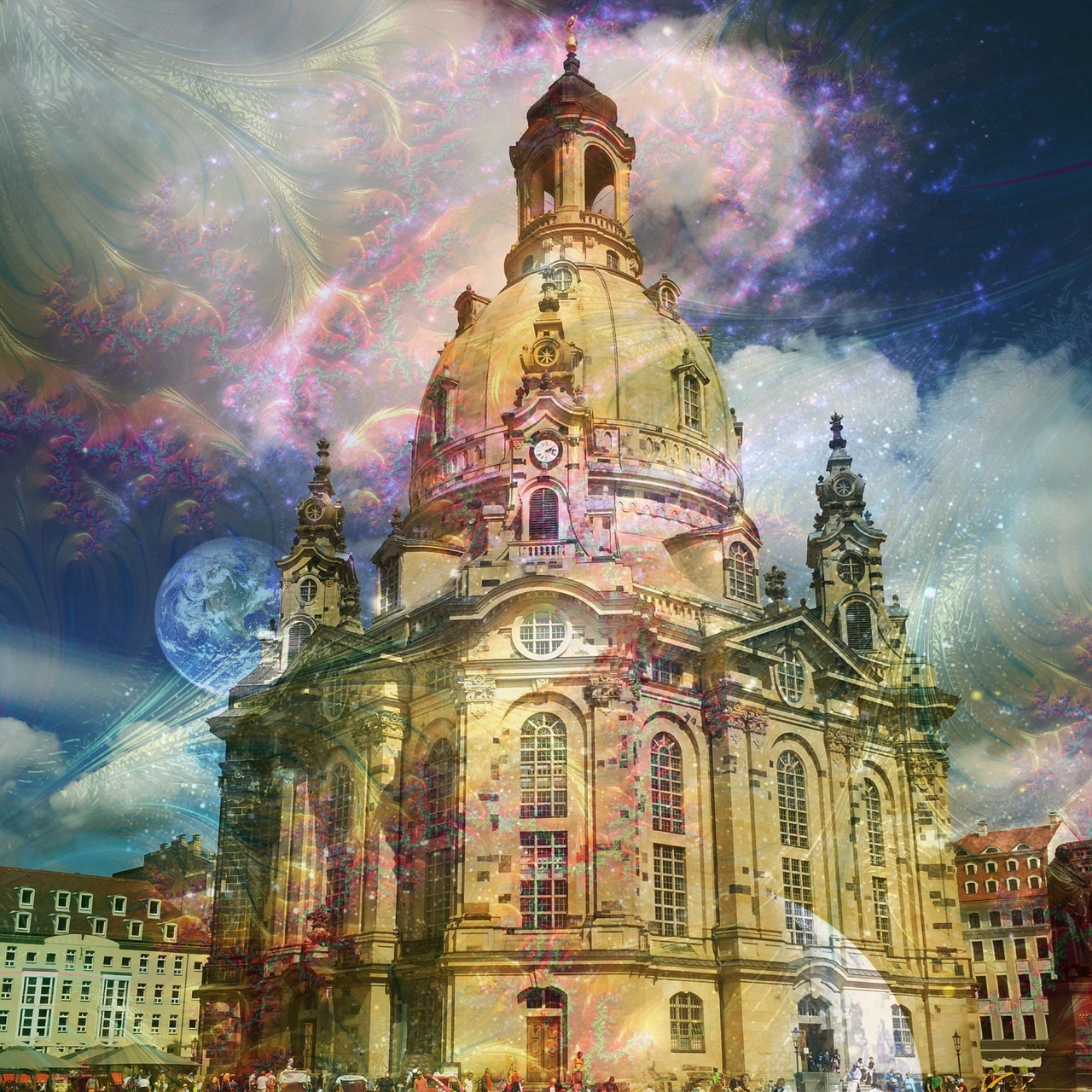 Drezdenas, Frauenkirche, Frauenkirche Dresden, Nemokamos Nuotraukos,  Nemokama Licenzija