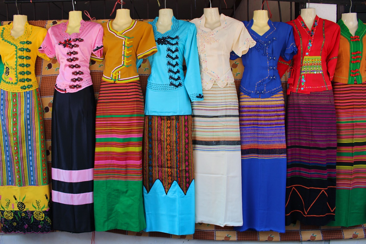 Suknelės, Tajų Stilius, Tajų, Stilius, Tailandas, Moteris, Suknelė, Kultūra, Tradicinis, Asian