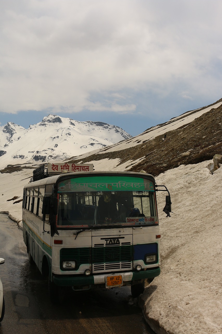 Vairuoti,  Sniegas Kelias,  Kalnai,  Himalajų Kalnai,  Himachal Transporto,  Himachal Pradesh, Nemokamos Nuotraukos,  Nemokama Licenzija