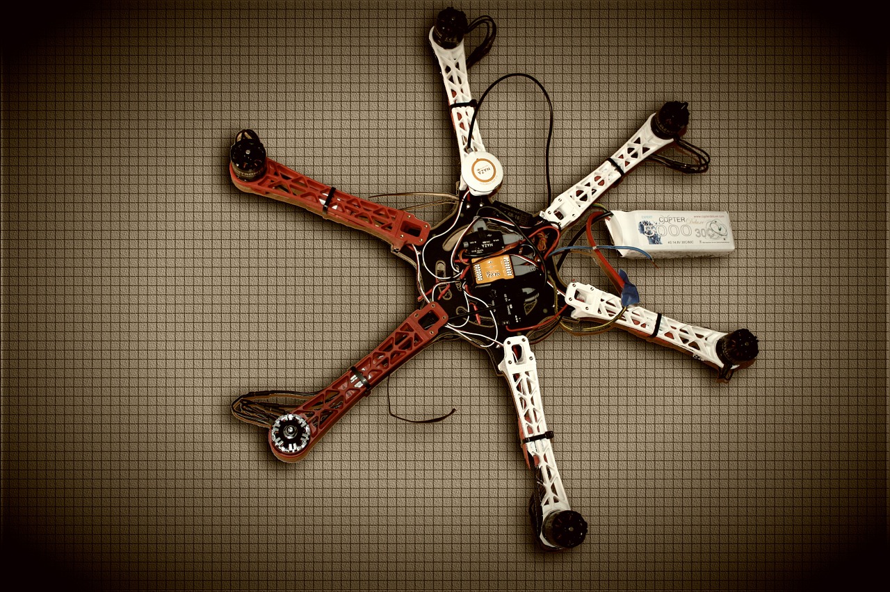 Drone, Kopteris, Multicopter, Hexakopteris, Nemokamos Nuotraukos,  Nemokama Licenzija