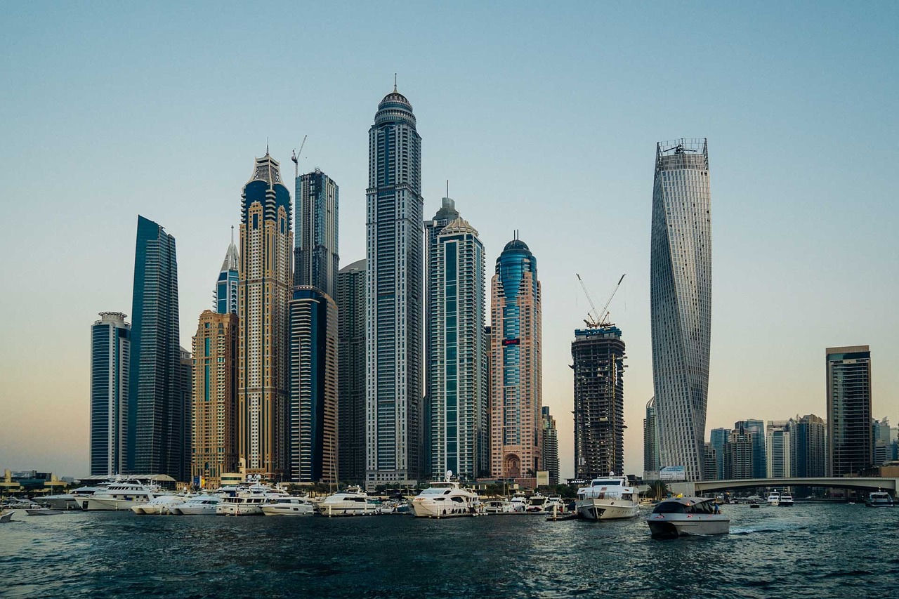 Dubai, Vaizdas, Architektūra, Jungtiniai Emyratai, Kelionė, Miestas, Miesto, Centro, Šiuolaikiška, Dangoraižis