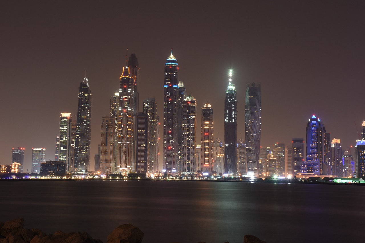 Dubai, Prabangus, Architektūra, Verslas, Naktis, Nemokamos Nuotraukos,  Nemokama Licenzija