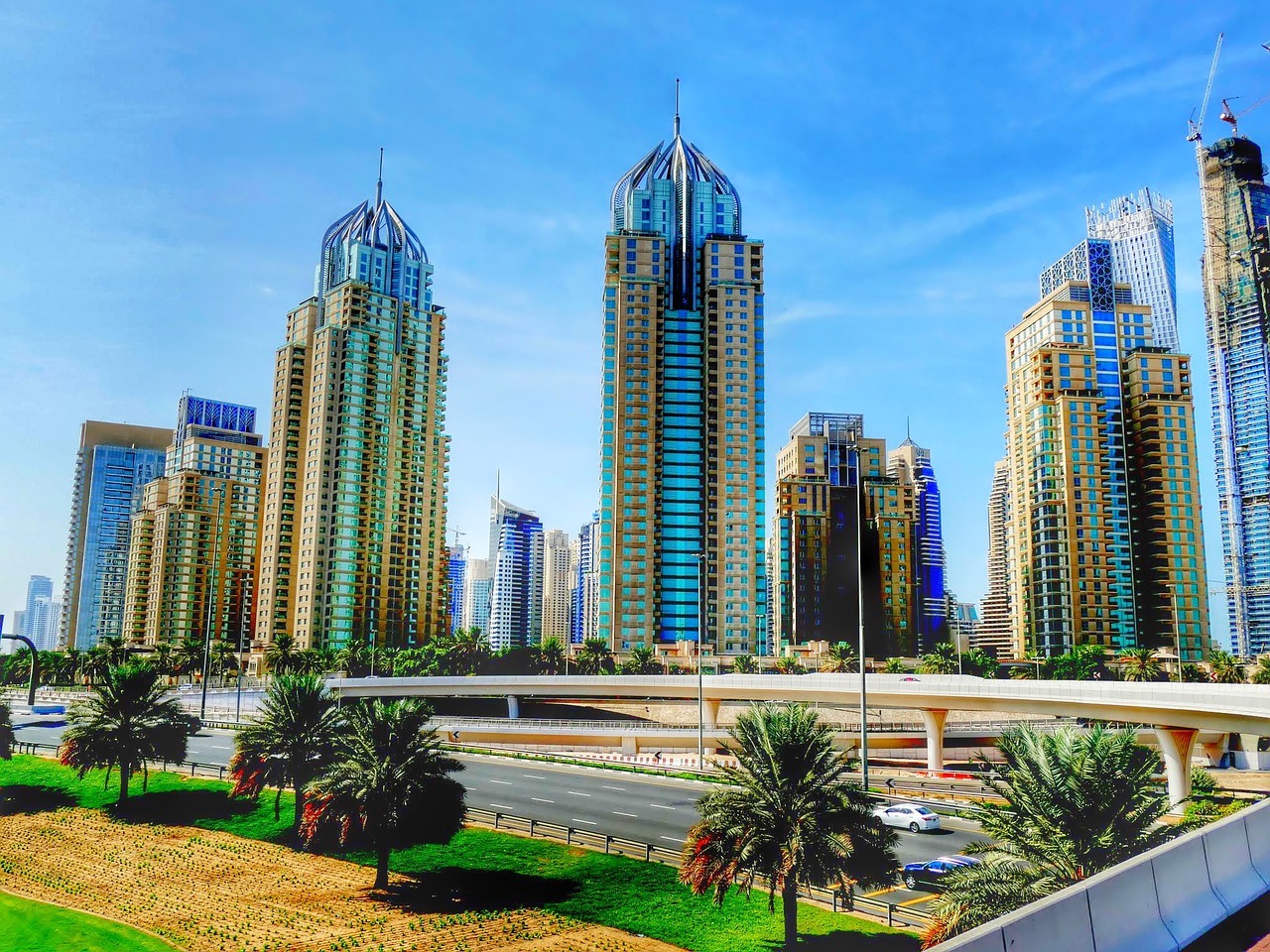 Dubai, Dangoraižis, Dangoraižiai, U E E, Miestas, Didelis Miestas, Architektūra, Panorama, Dubajus, Nemokamos Nuotraukos