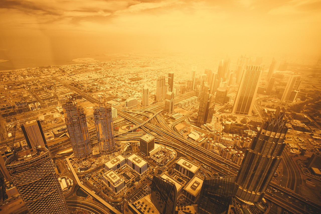Dubai, Emiratai, Vaizdas, Kraštovaizdis, Auksas, Panorama, Arabas, Saulėlydis, Nemokamos Nuotraukos,  Nemokama Licenzija