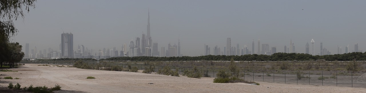 Dubai, Panorama, Burj Khalifa, Uae, Arabas, Emiratai, Architektūra, Nemokamos Nuotraukos,  Nemokama Licenzija