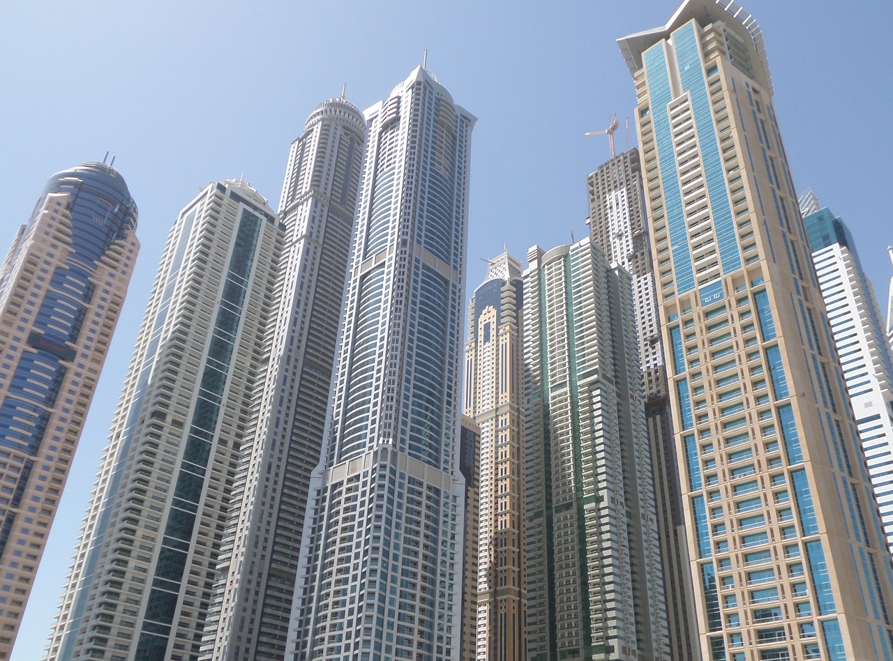 Dubai, Skyscapers, Emiratai, Nemokamos Nuotraukos,  Nemokama Licenzija