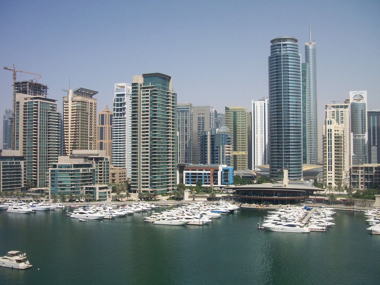 Dubai, Marina, Vaizdas, Architektūra, Emiratai, Arabas, United, Uae, Miestas, Miesto
