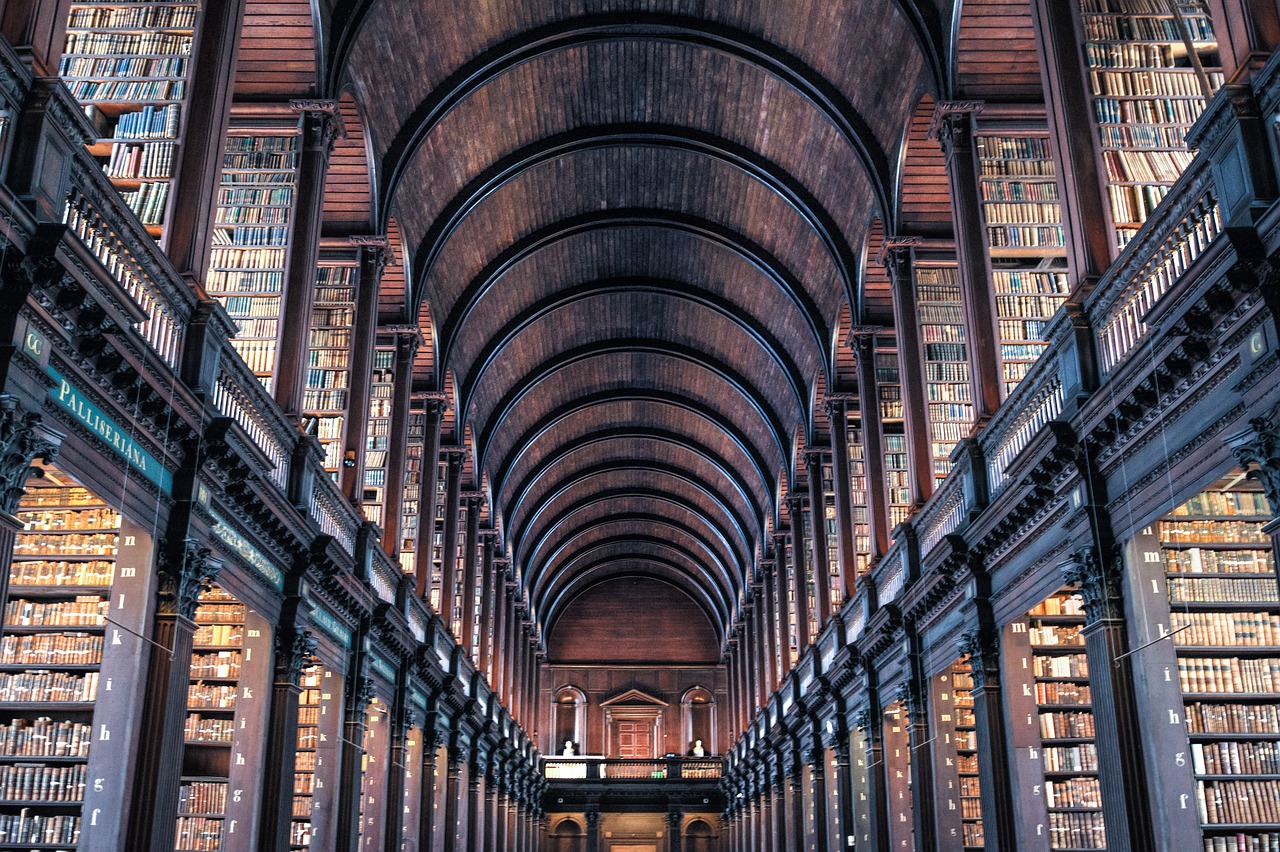 Dublin, Trinity Kolegija, Biblioteka, Pastatas, Airija, Architektūra, Miestas, Kelionė, Airiškas, Knygos