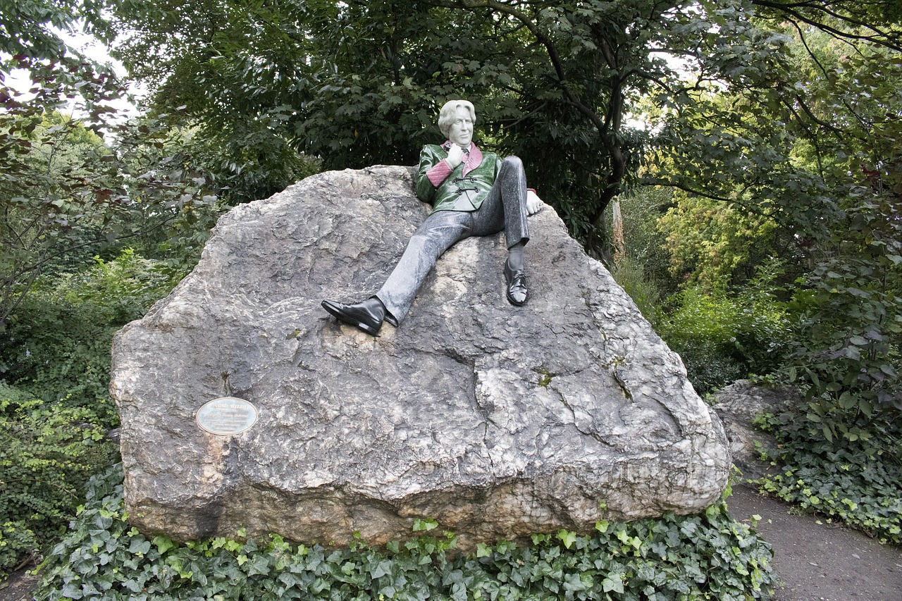 Dublin, Oscar Wilde Skulptūra, Paminklas, Lankytinos Vietos, Skulptūra, Statula, Orientyras, Airija, Merriono Aikštė, Nemokamos Nuotraukos