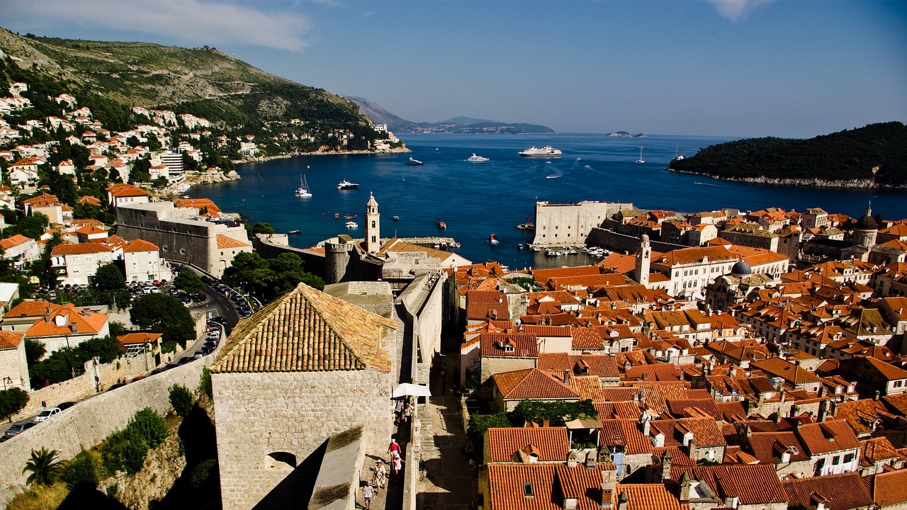 Dubrovnik, Stogai, Sienos, Senamiestis, Jūra, Miestas, Architektūra, Pastatas, Europa, Adrijos Regionas