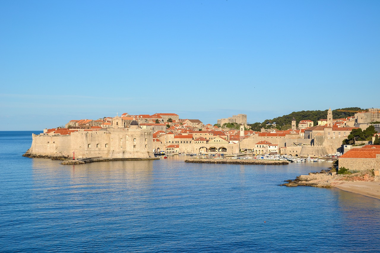 Dubrovnik, Kroatija, Uostas, Adrijos Jūra, Istoriškai, Senamiestis, Dalmatija, Šventė, Jugoslavija, Senovinis