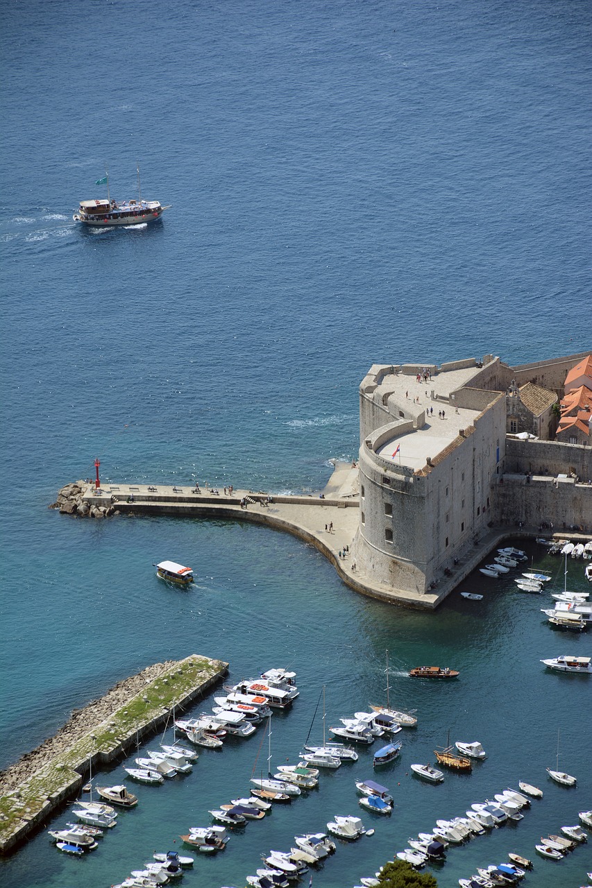 Dubrovnik, Uostas, Senamiestis, Architektūra, Kroatija, Akmuo, Bokštas, Turizmas, Vasara, Adrijos Regionas
