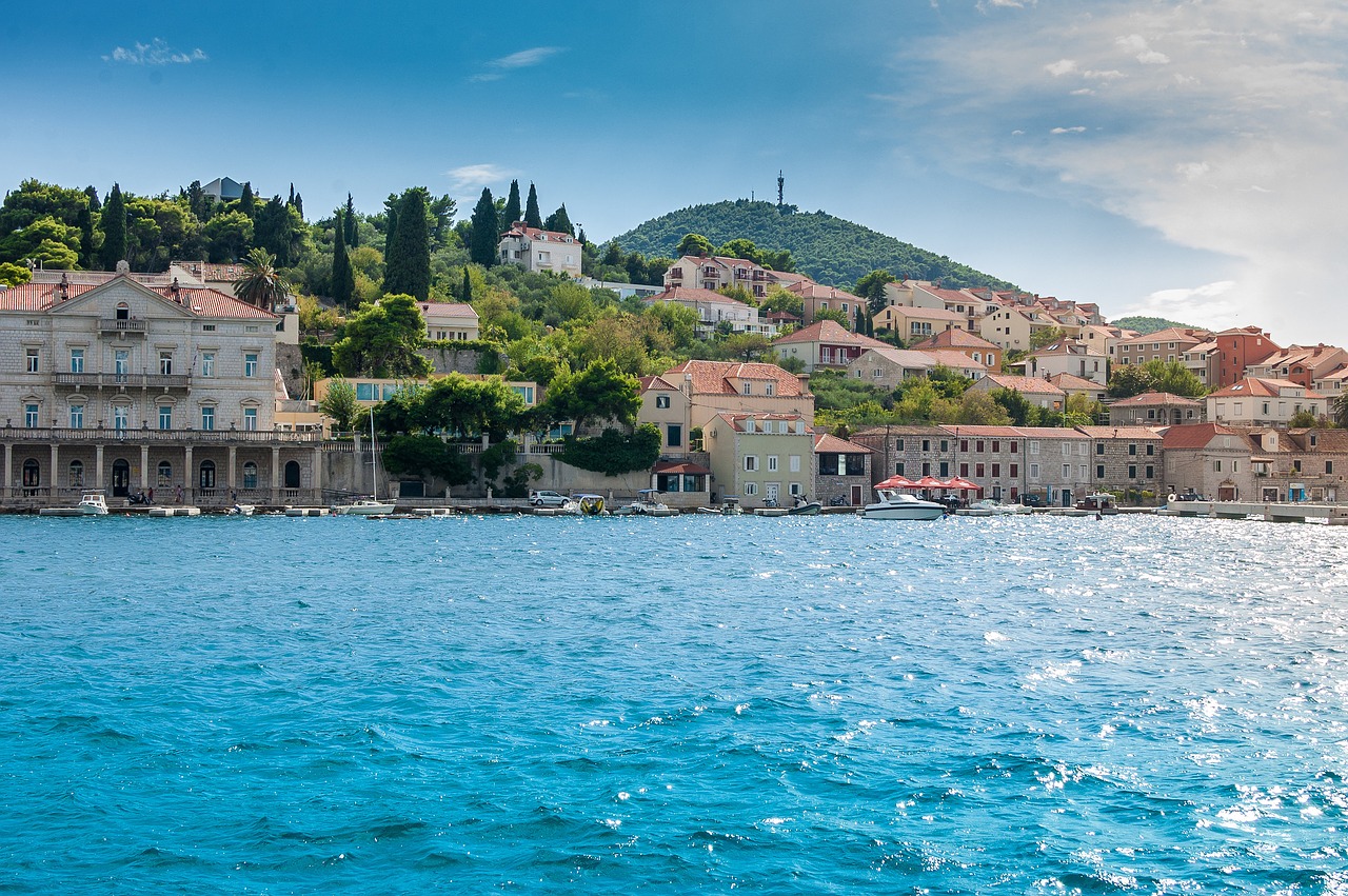 Dubrovnik, Kroatija, Jūra, Laivas, Laivai, Valtys, Valtis, Kraštovaizdis, Atvirukas, Vaizdas