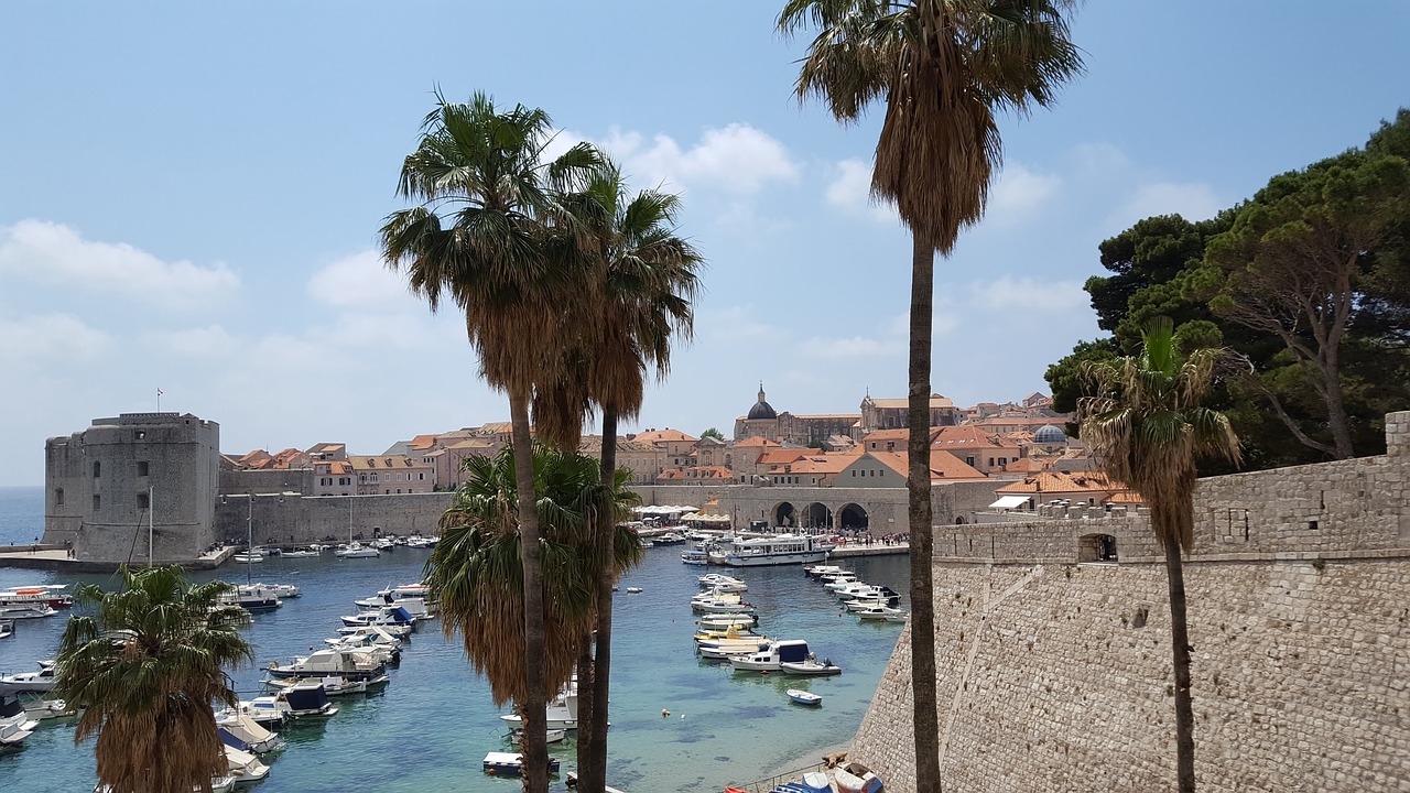Dubrovnik,  Kroatija,  Atostogose,  Architektūra,  Tvirtovė,  Jūra,  Miestas,  Pylimai,  Kelionė,  Namai