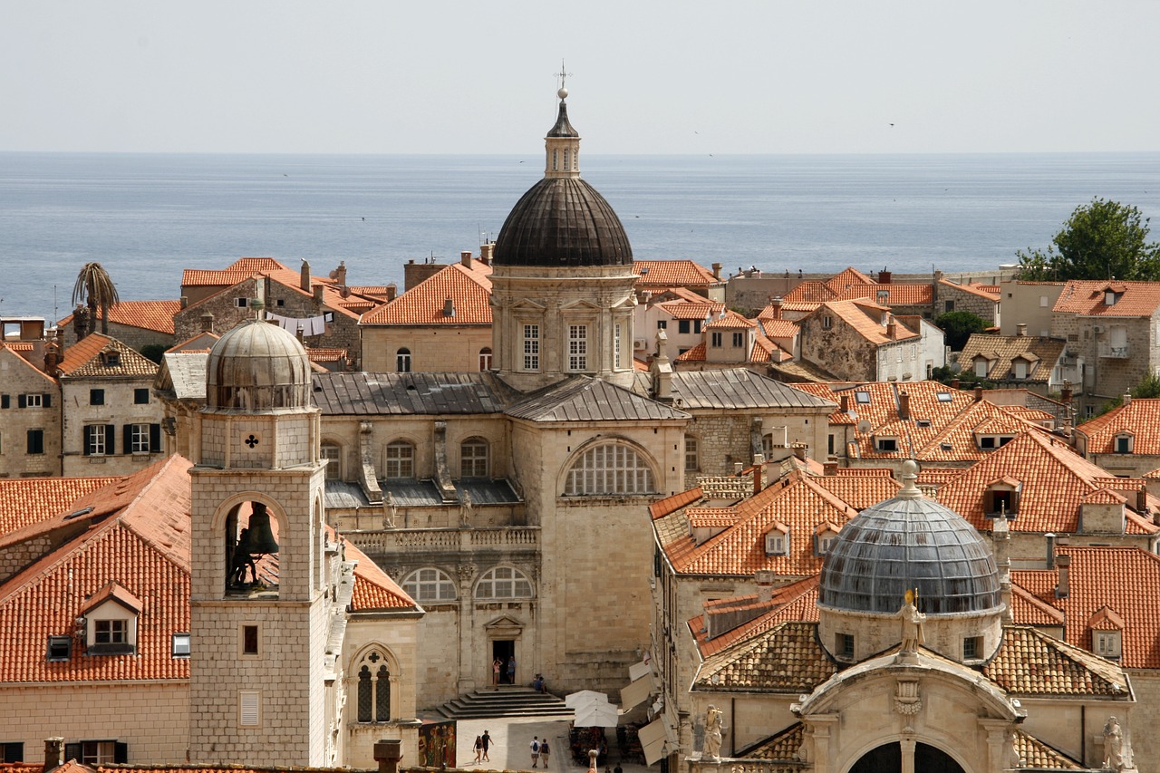 Dubrovnik,  Kroatija,  Adria,  Senamiestis,  Turizmas,  Architektūra,  Miestas,  Unesco,  Stogai, Nemokamos Nuotraukos