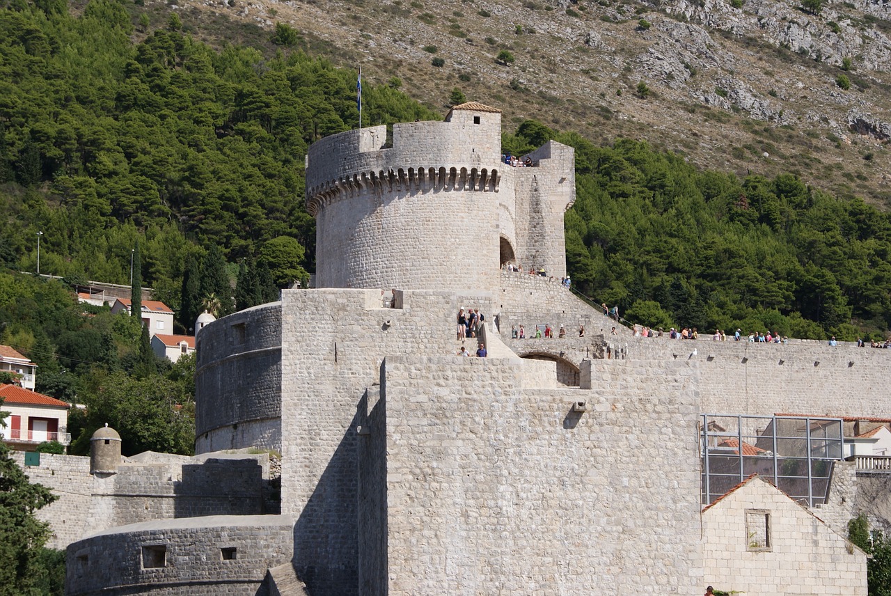Dubrovnik, Kroatija, Pilis, Paminklas, Sienos, Senamiestis, Nemokamos Nuotraukos,  Nemokama Licenzija