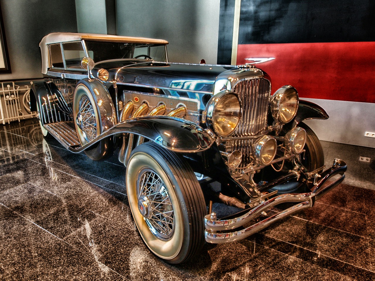 Duesenberg, 1929, Automobilis, Automatinis, Automobilis, Transporto Priemonė, Gabenimas, Hdr, Klasikinis, Vintage