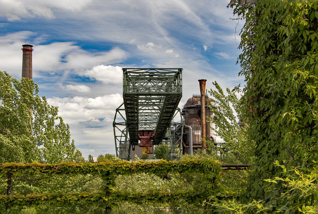 Duisburgas, Industrinis Parkas, Industrija, Kraštovaizdžio Parkas, Ruhr Area, Gamykla, Sunkioji Industrija, Aukštakrosnė, Plienas, Šiaurės Kraštovaizdžio Parkas Pramoninė Gamykla