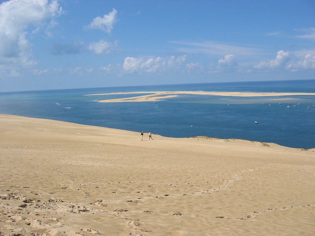 Kopos, Kopas Pyla Tu, Dune Du Pilat, France, Atlanto Pakrantė, Атлантический, Jūra, Smėlis, Smėlio Kopa, Platus