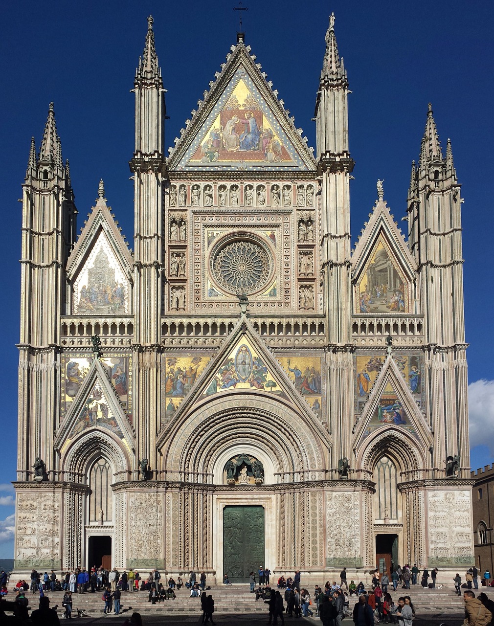 Duomo, Orvieto, Bažnyčia, Gotika, Italy, Umbria, Turizmas, Krikščionybė, Architektūra, Statyba