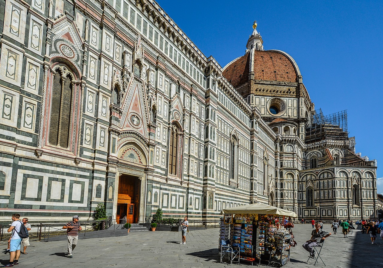 Duomo, Florencija, Firenze, Toskana, Katedra, Architektūra, Ispanų, Piazza, Kupolas, Italy