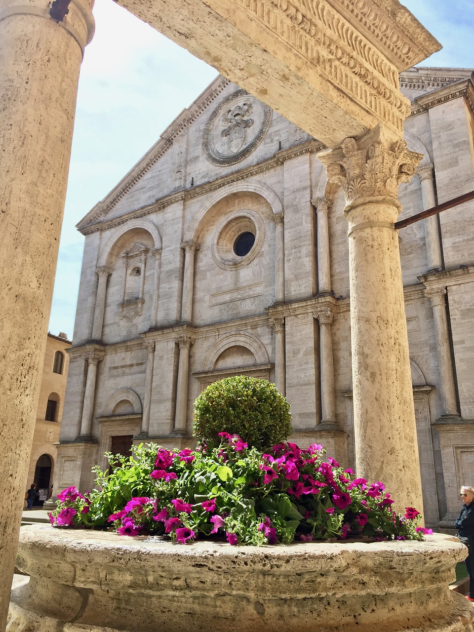 Duomo, Pienza, Pozzo, Italy, Nemokamos Nuotraukos,  Nemokama Licenzija